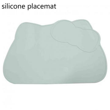 Katze -förmiges Baby Silikon -Placemat